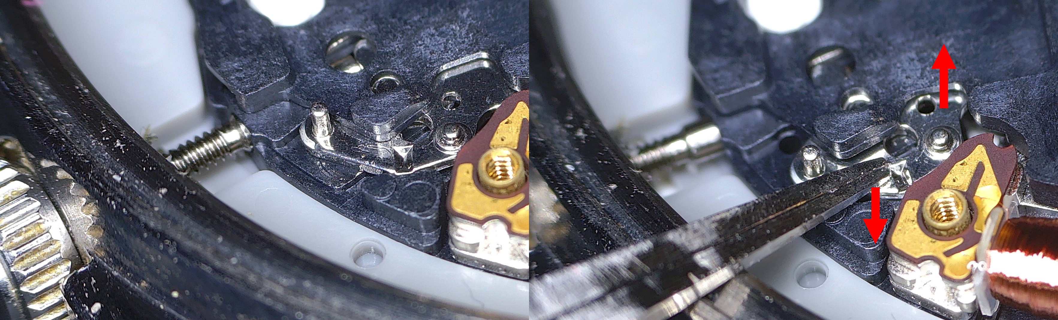 Stift ontgrendel mechanisme